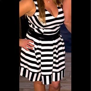 Black and white dress